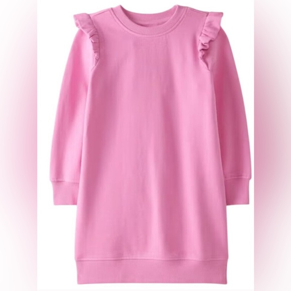 Hanna Andersson Pink Ruffled Sweatshirt Tunic - Size 100 US 4 - Picture 7 of 7
